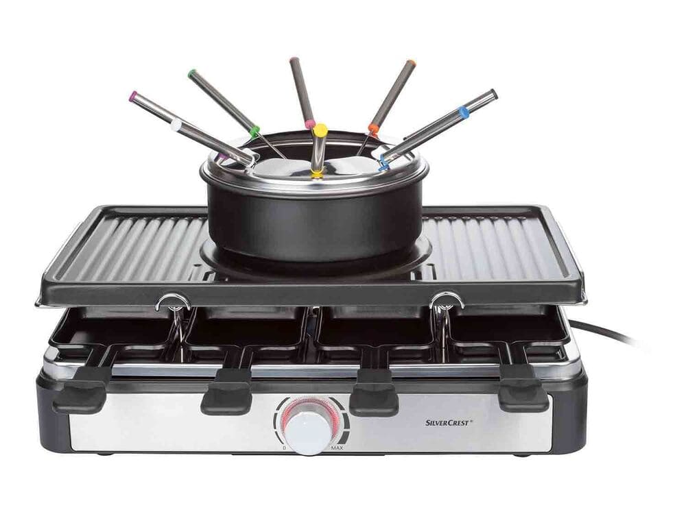 Raclette grill con fondue 1400 W