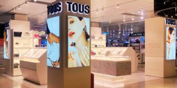 Tous colgante grande baño oro