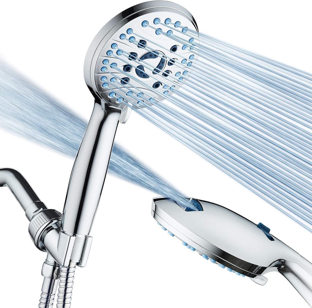 Amazon AquaCare High Pressure 8-mode Handheld Shower Head - Anti-clog Nozzles