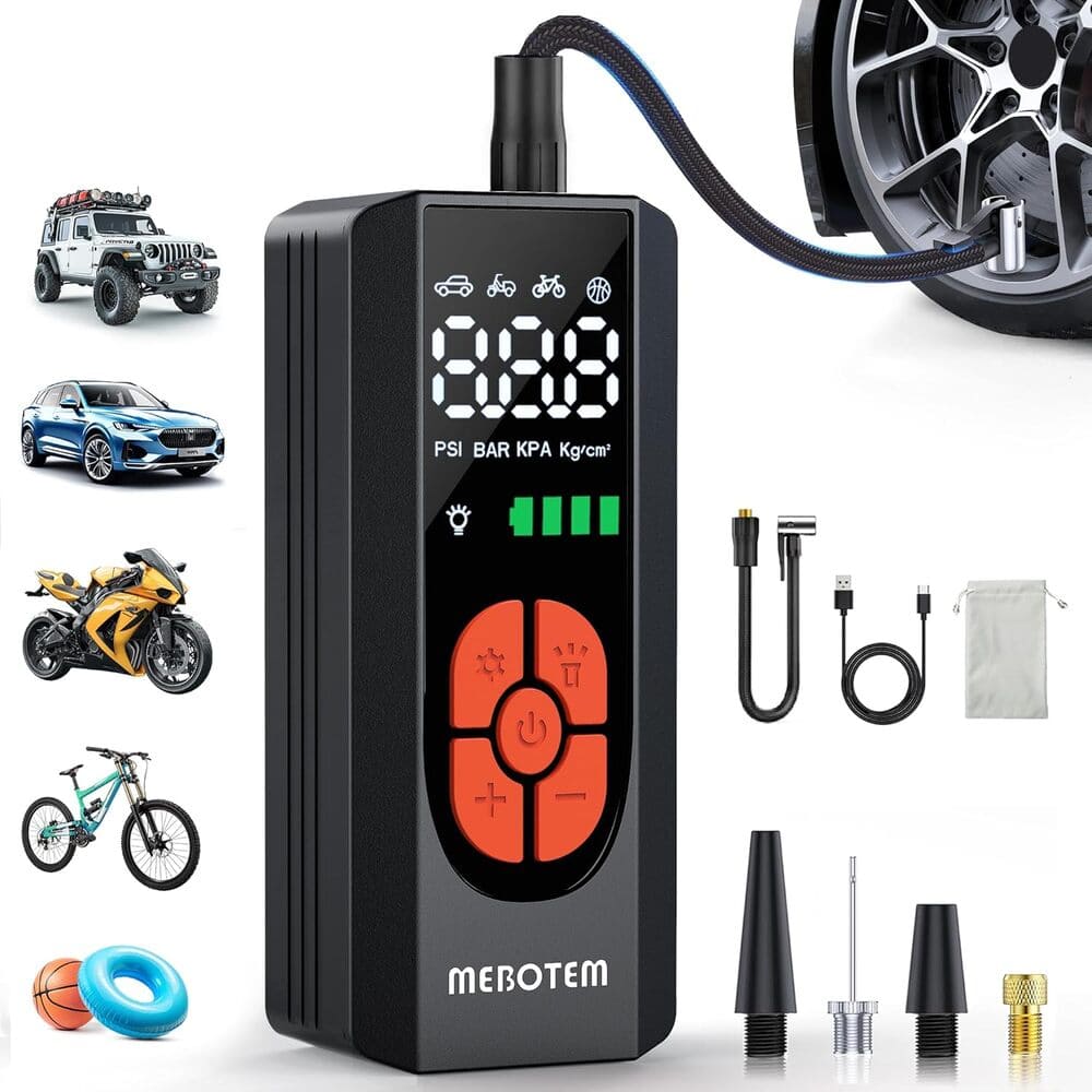 Amazon Tire Inflator Portable Air Compressor, 150PSI Portable Air Pump for Car Tires