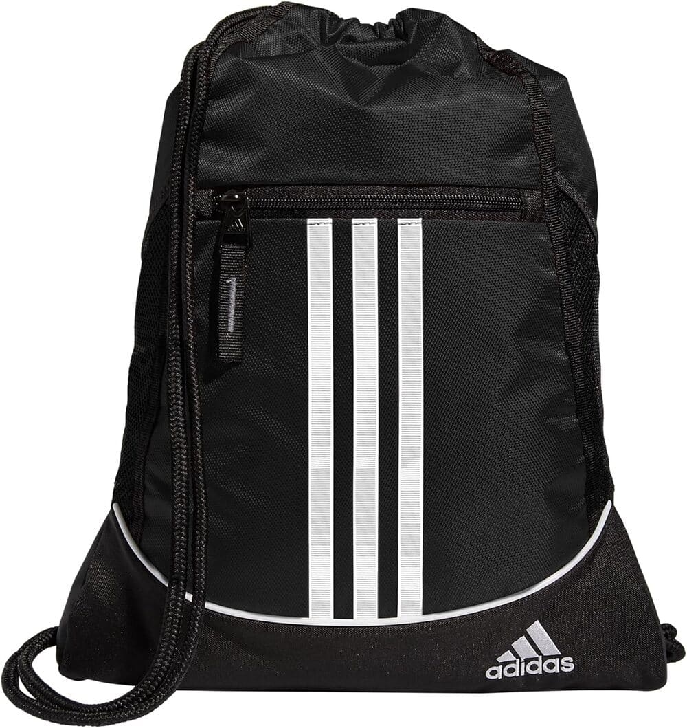 Amazon adidas Alliance Sackpack (12L) Lightweight Athletic Small Drawstring Team Sports Workout Bag