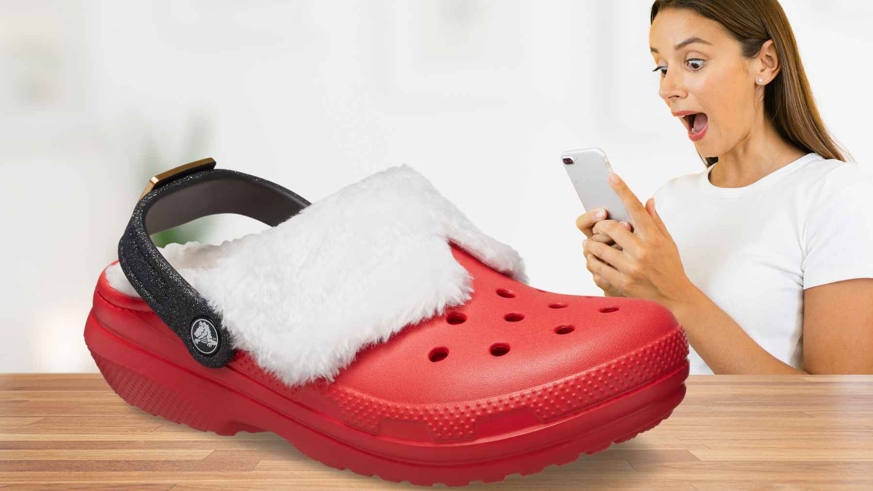 Crocs classic lined santa claus