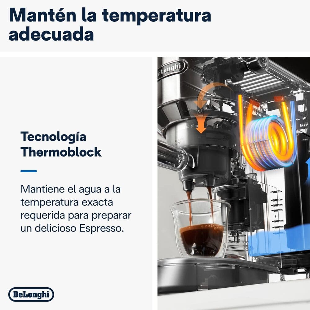 DeLonghi Dedica - Cafetera de Bomba de Acero Inoxidable para Café Molido o Monodosis de Amazon