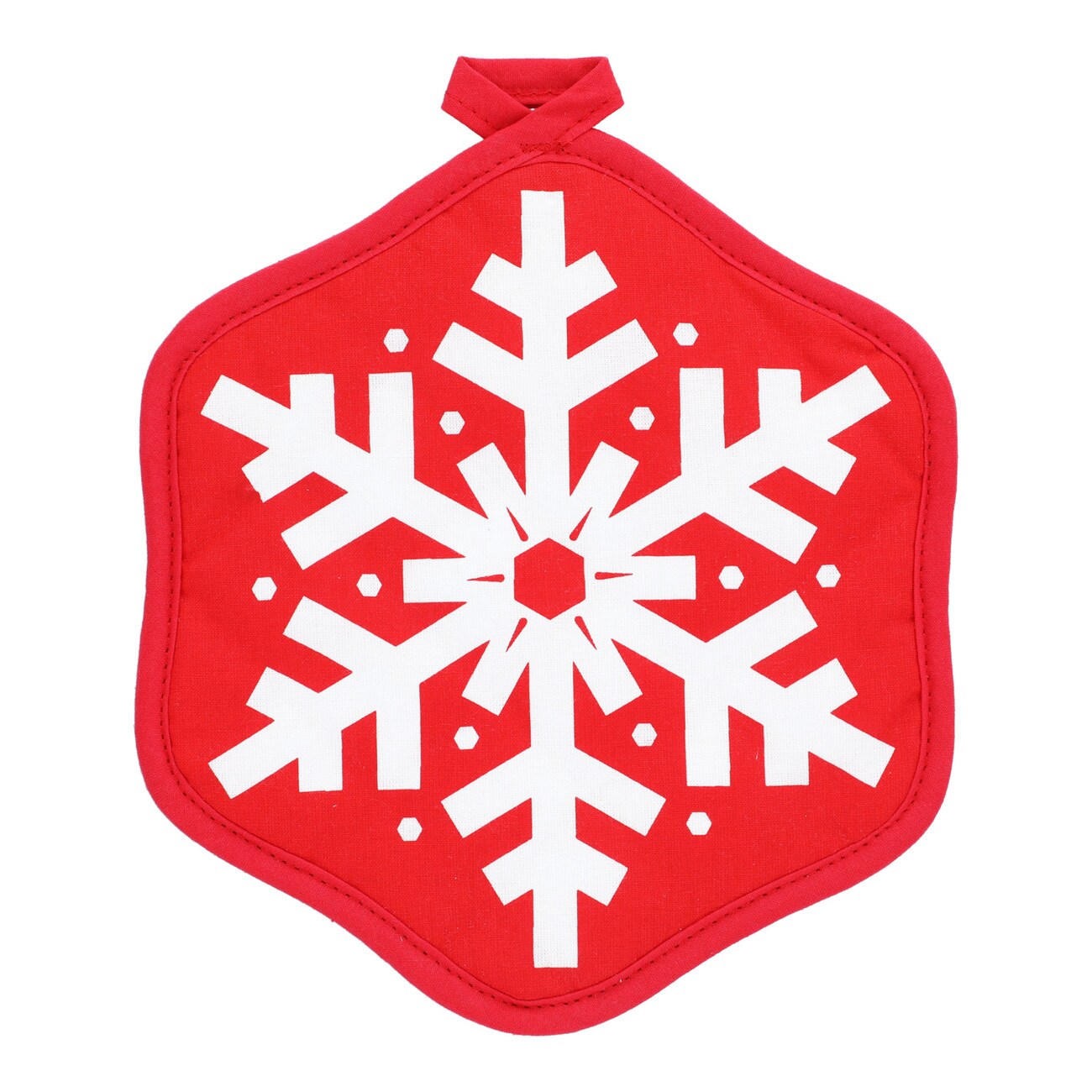 Dollar Tree Christmas House Red Snowflake Potholders