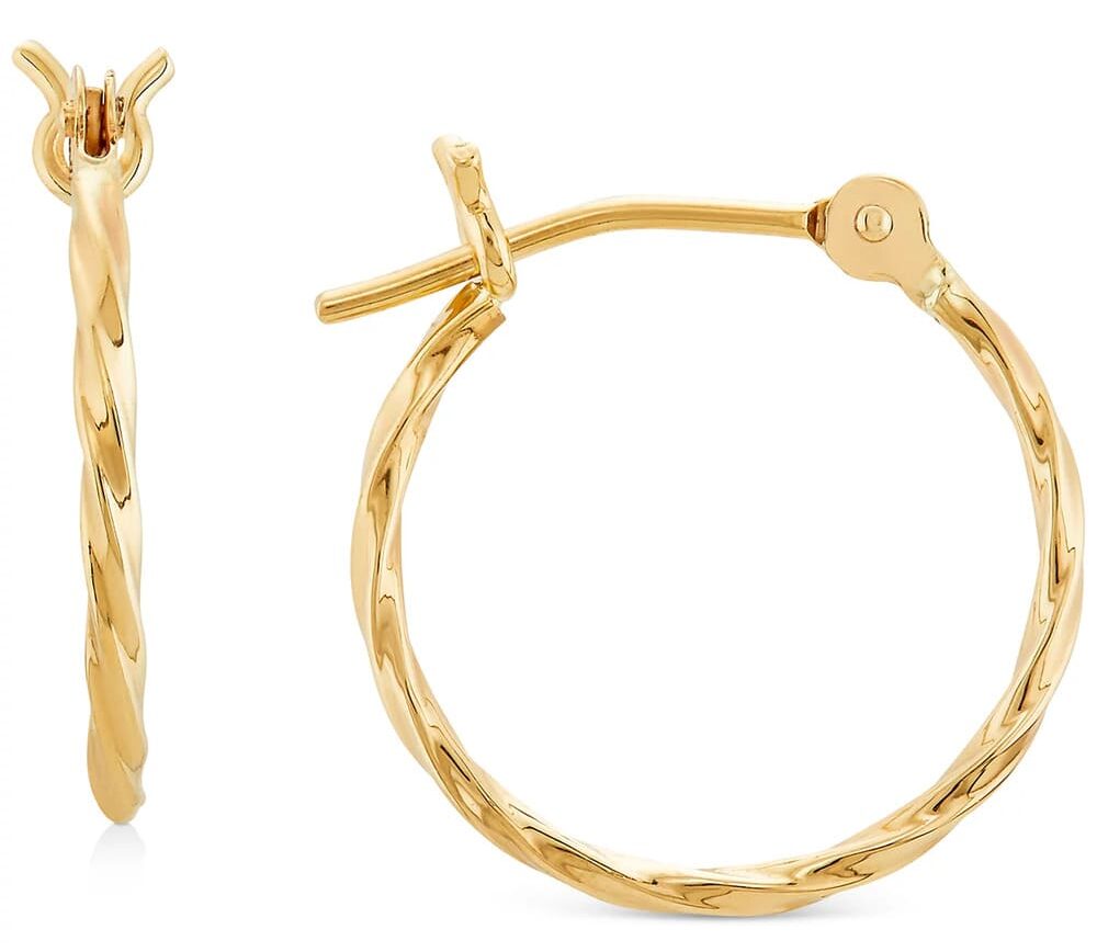 Macys Twist Hoop Earrings