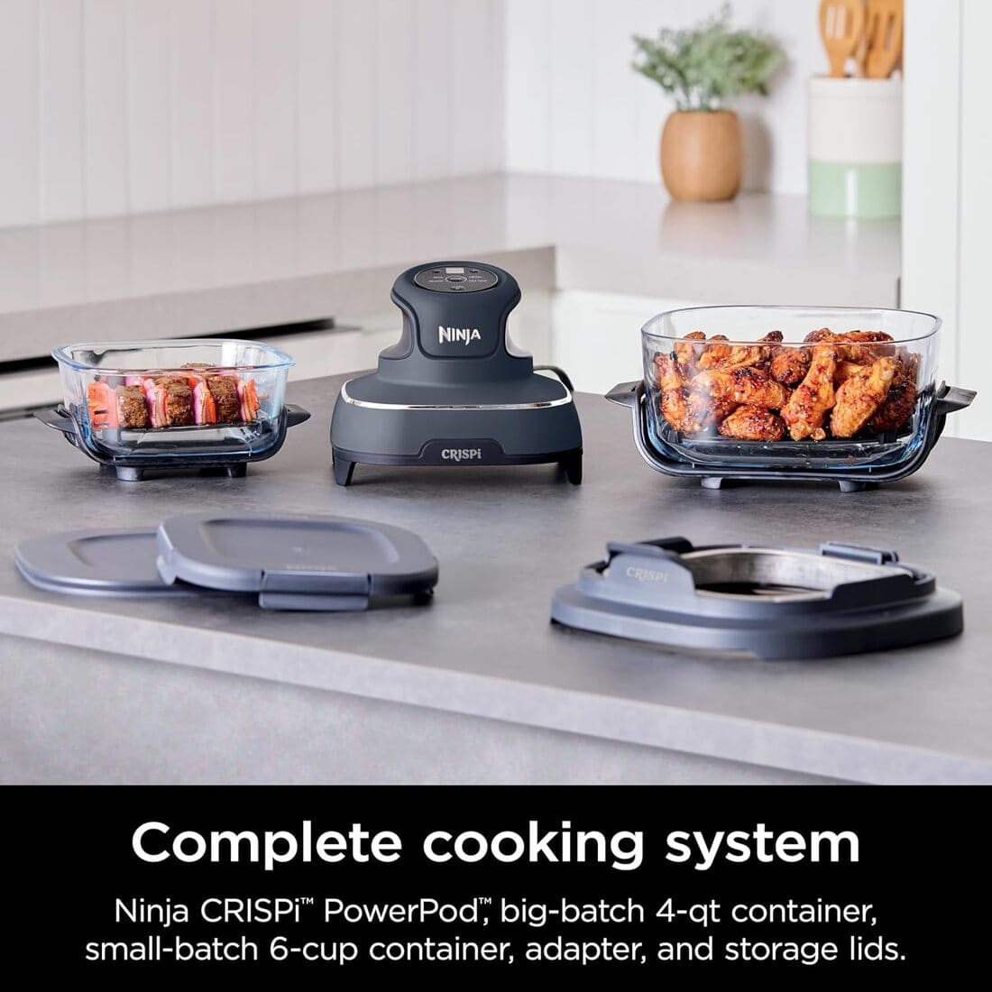 Ninja Crispi Air Fryer, Microwave, Freezer & Dishwasher Safe de Amazon