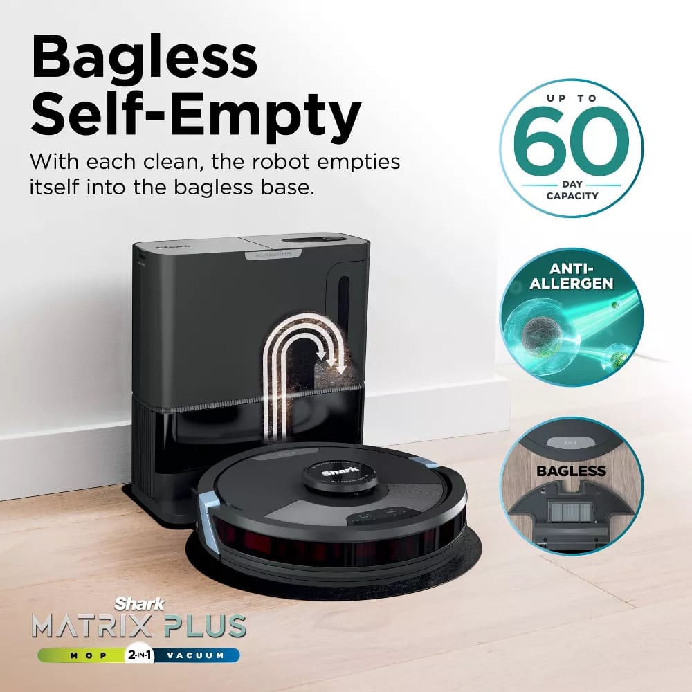 Shark Matrix Plus 2in1 Robot Vacuum & Mop with Sonic Mopping de Target