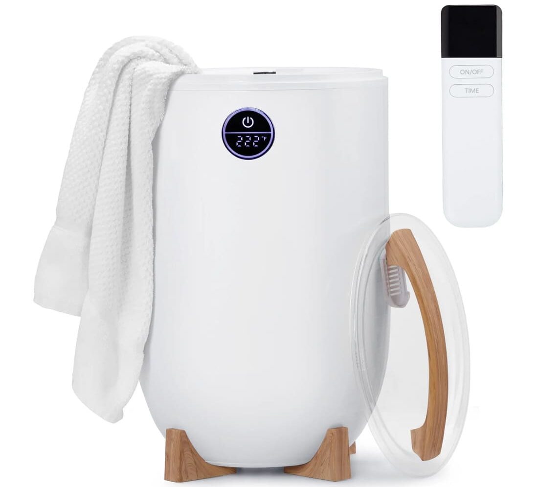 Walmart Ktaxon Towel Warmer Bucket Style, Large Towel Heater with Remote Control