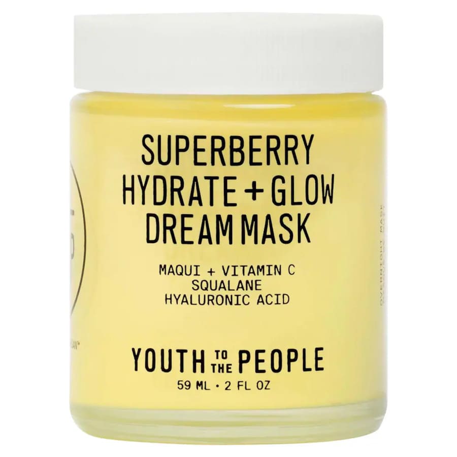 Youth To The People Superberry Hydrate + Glow Dream Night Cream + Mask with Vitamin C