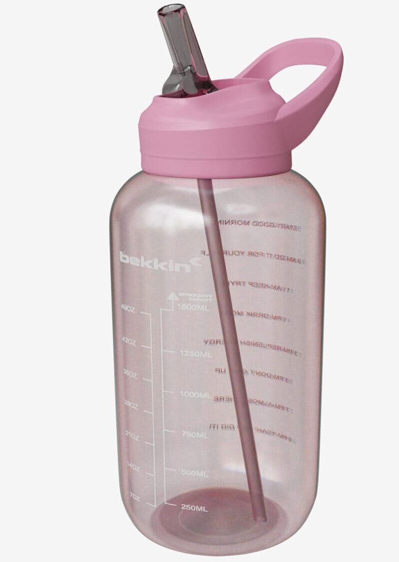 Botella de agua Bekkin rosa de PEPCO