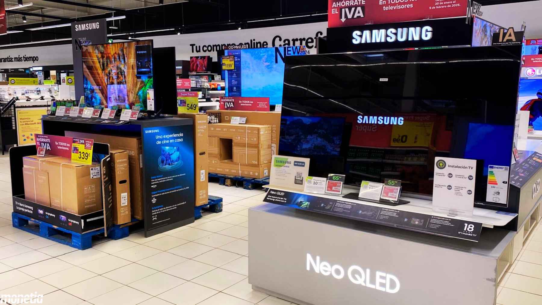 Carrefour televisor Samsung QLED