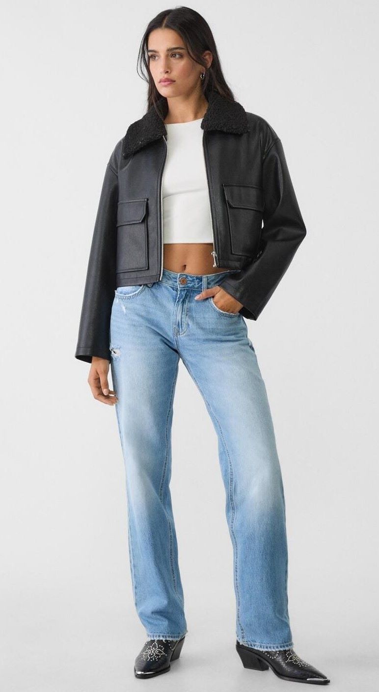 Stradivarius Jeans straight low