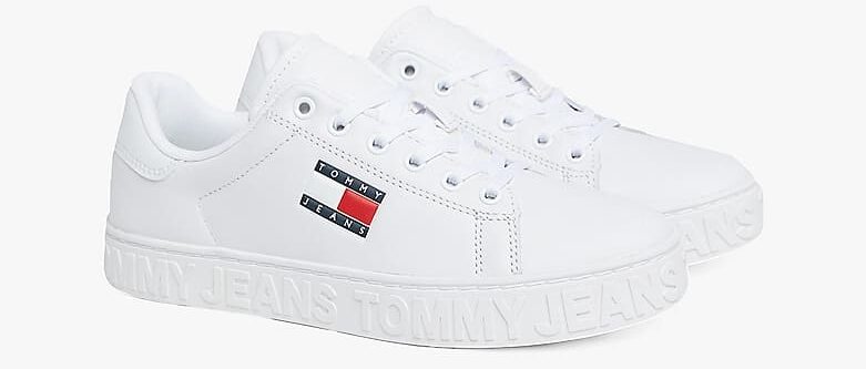 Tommy Zapatillas de piel con parche de Tommy