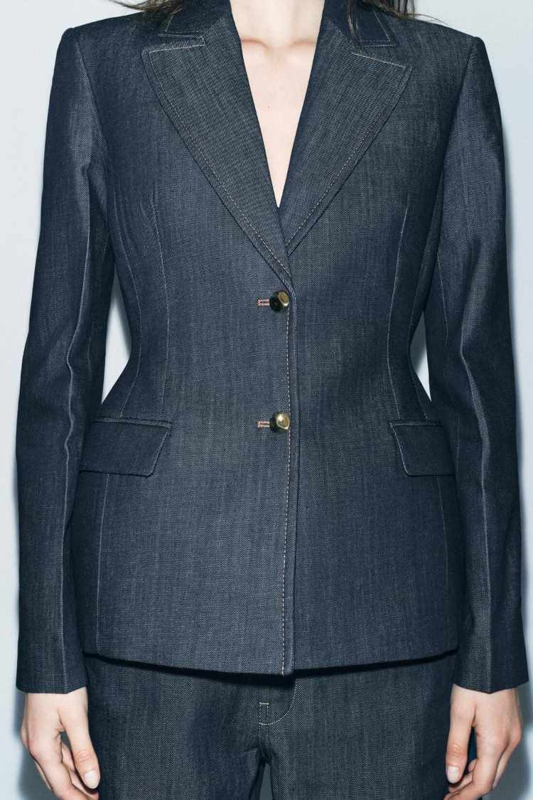 BLAZER DENIM ZW COLLECTION DE ZARA