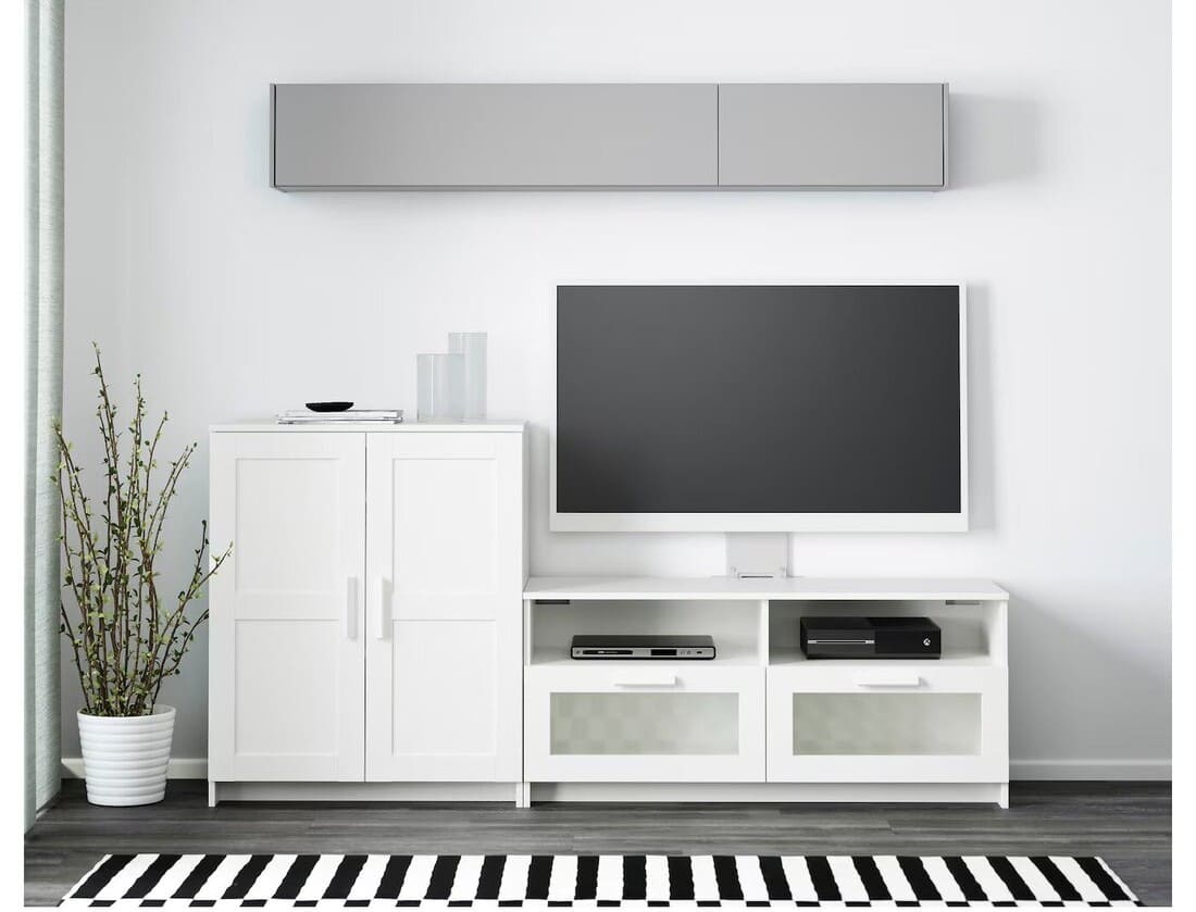 BRIMNES Mueble TV con estantería