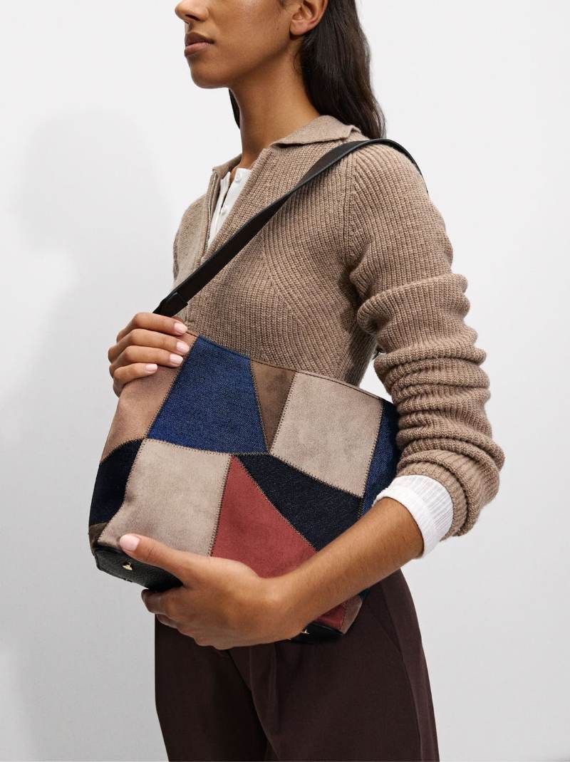 Bolso de hombro de patchwork