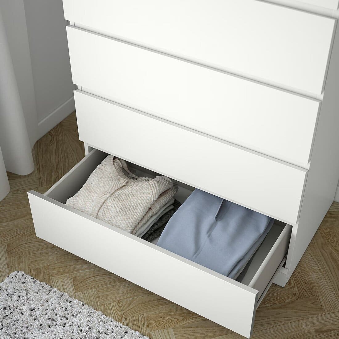 MALM Cómoda de 6 cajones de IKEA