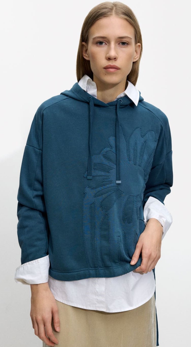 Sudadera Con Aplique De Margaritas