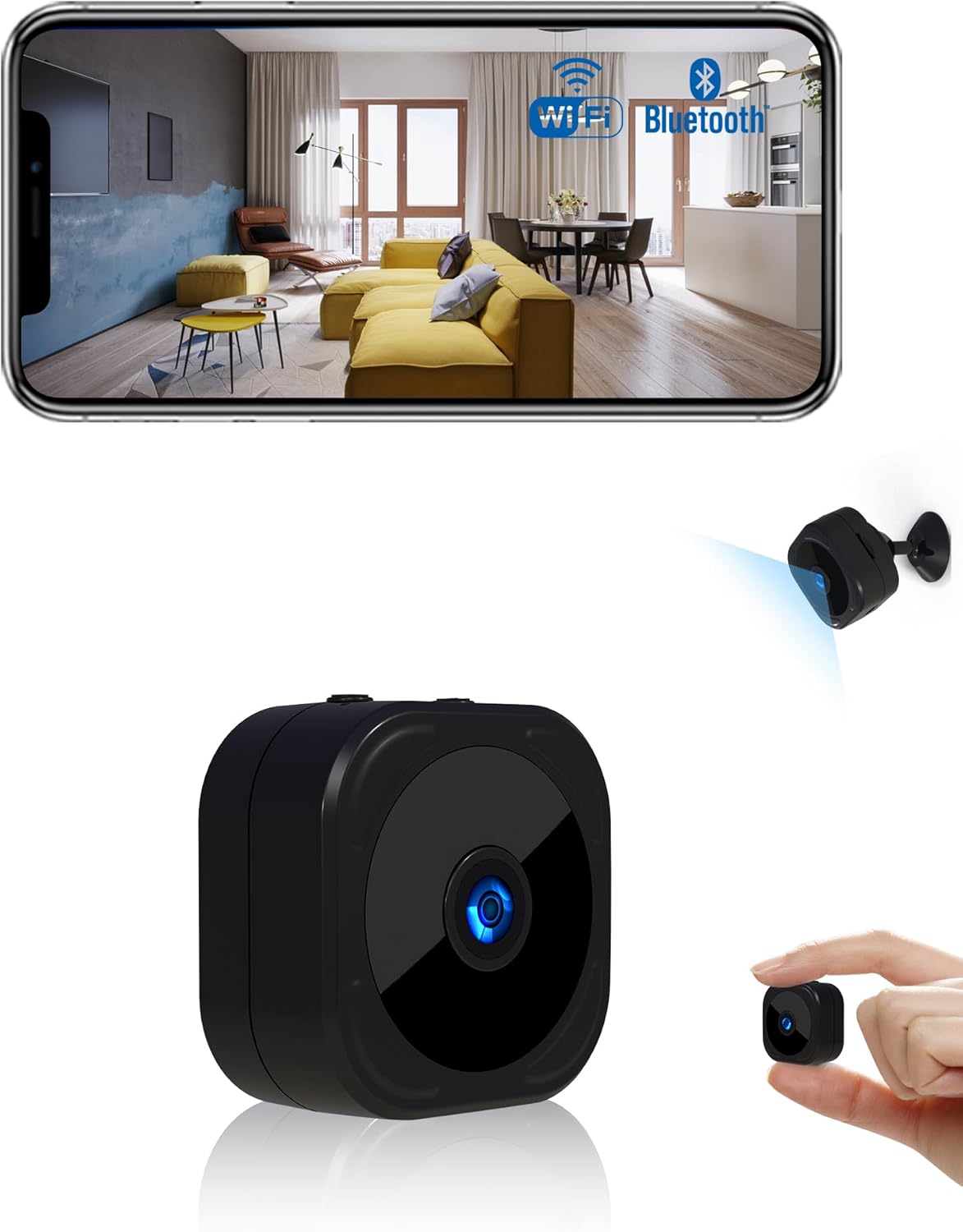 Amazon AOBOCAM Camara Espia,1080P Bluetooth Mini WiFi