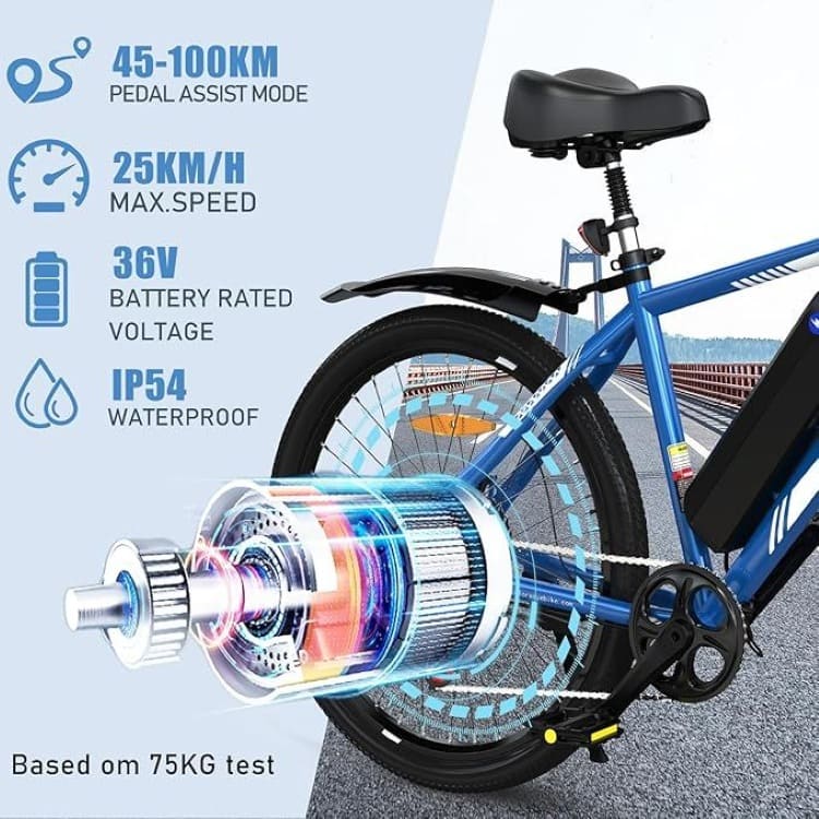 Bicicleta Eléctrica colorway Bk15 Azul