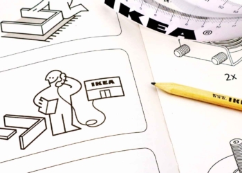 Mesita de noche de Ikea modelo VIKHAMMER