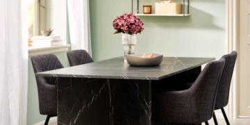 JYSK mesa comedor efecto marmol