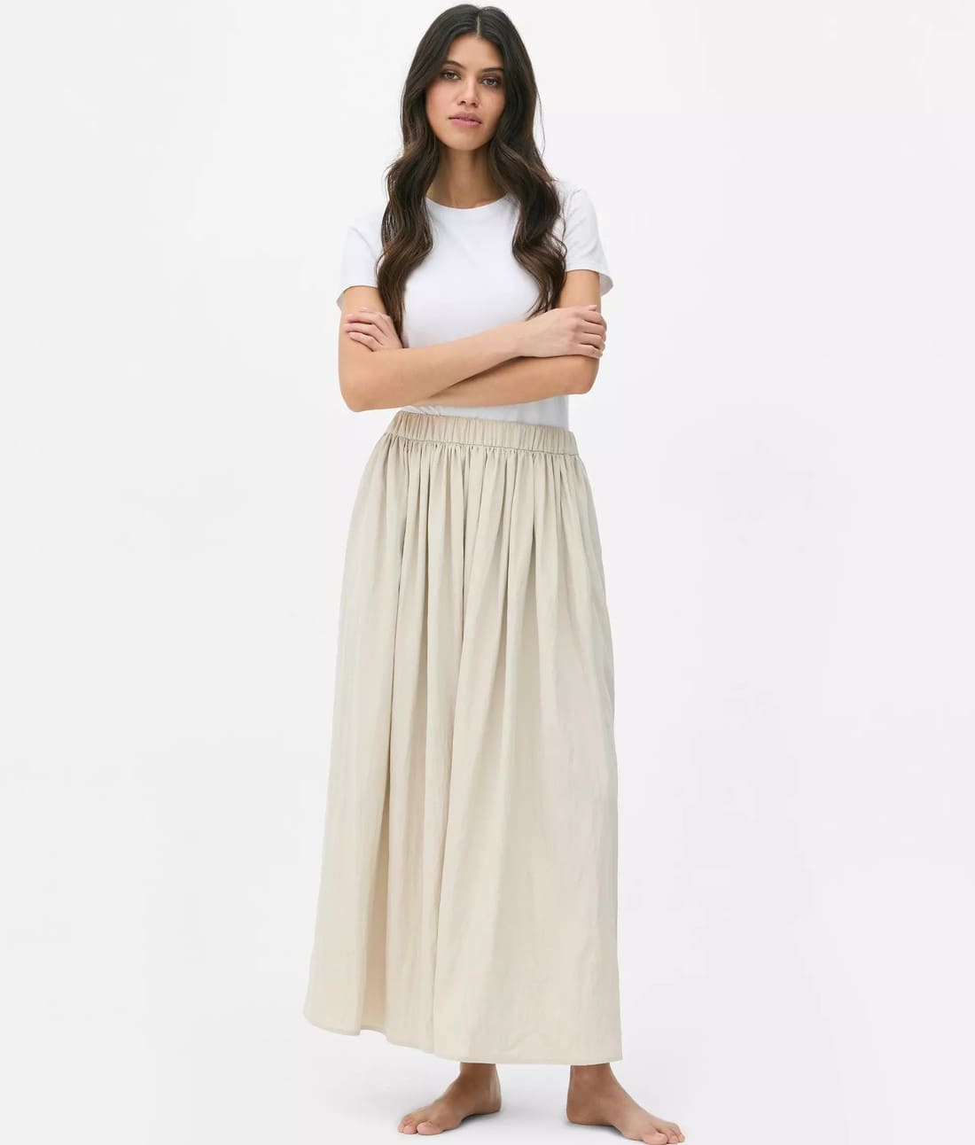 Primark Falda midi plisada de Paula Echevarría