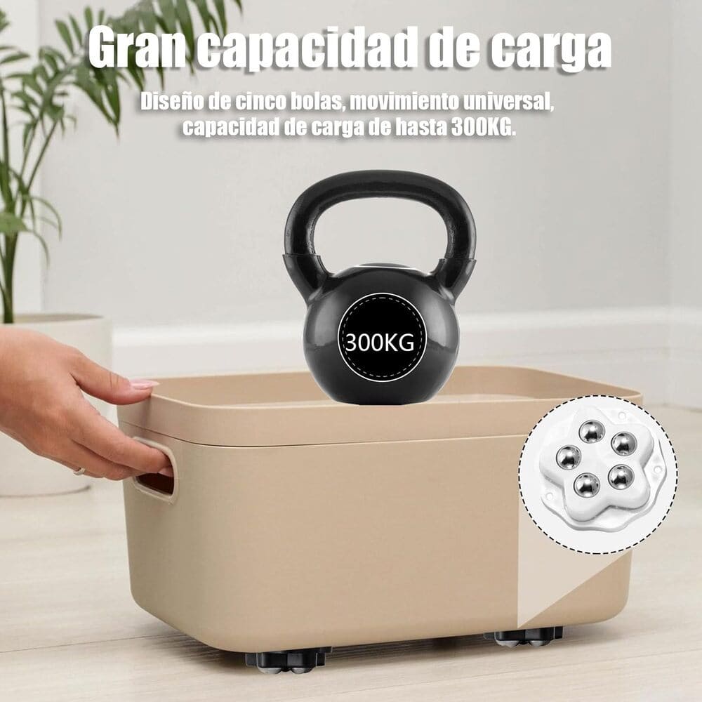 Mini ruedas adhesivas de Amazon