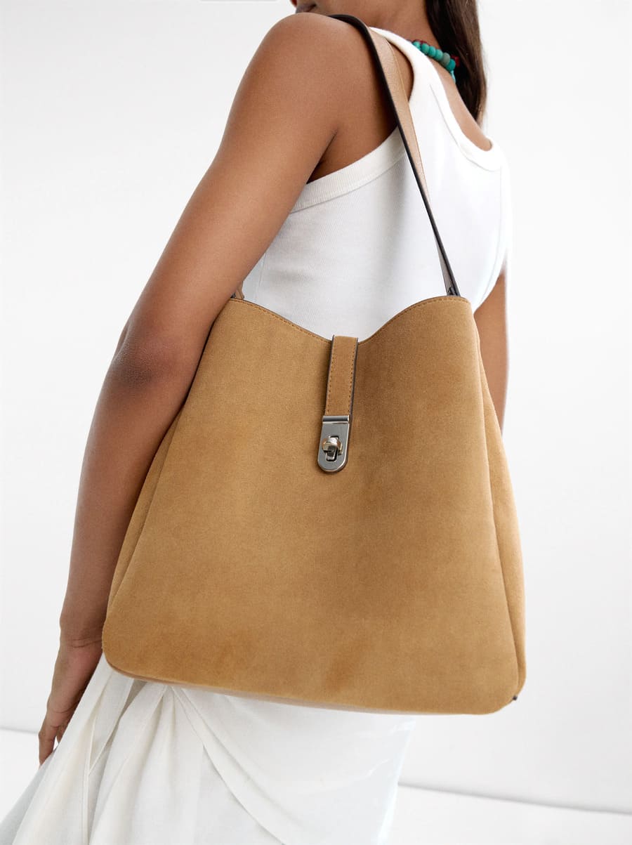 Bolso de hombro con piel de Parfois