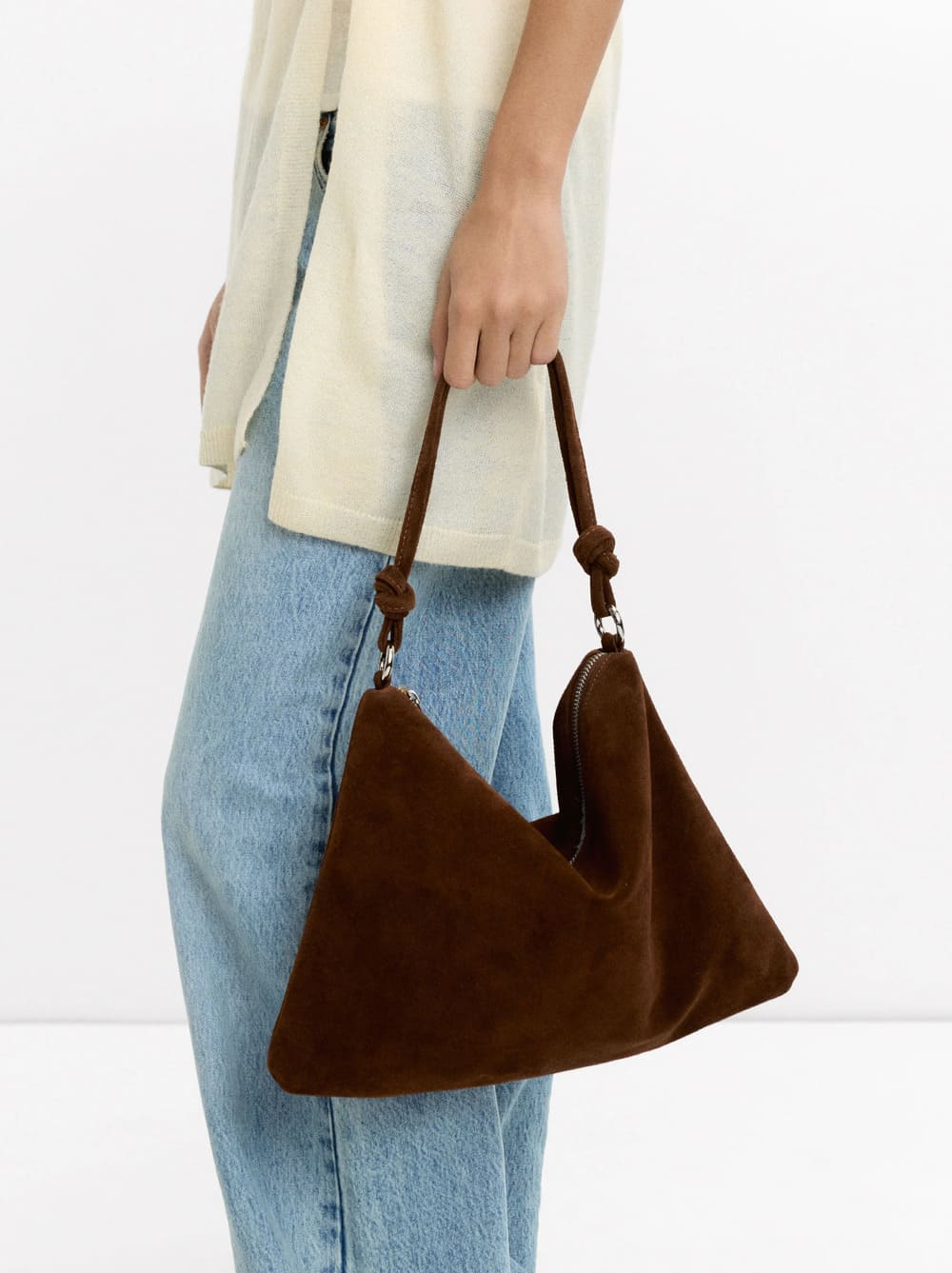 Bolso de hombro de piel de PaRFOIS