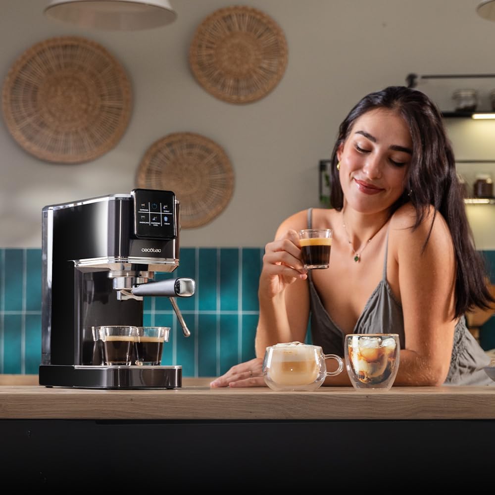 Cafetera Expresso Manual Cecotec Cafelizzia ColdBrew, 20 bar, 1.2 L - Acero de Carrefour