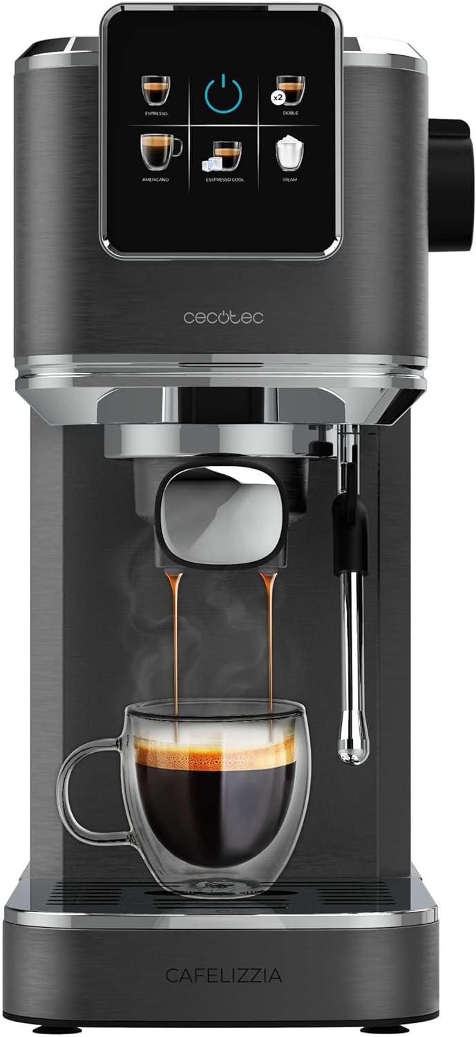 Cafetera Expresso Manual Cecotec Cafelizzia ColdBrew, 20 bar, 1.2 L - Acero de Carrefour