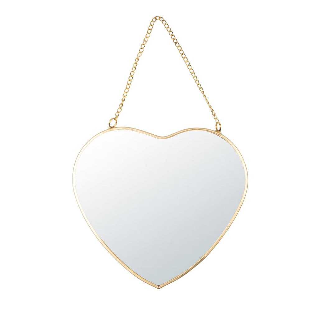 Espejo de corazón de metal DAISY