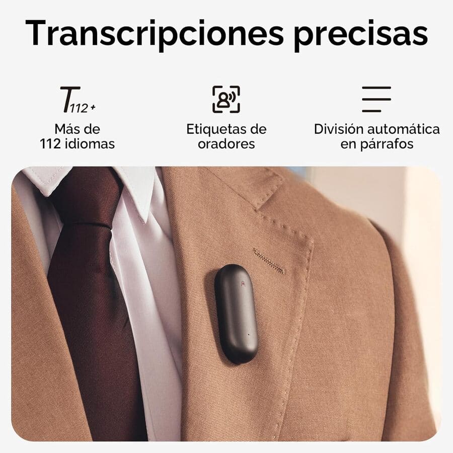 Grabadora de Voz con IA PLAUD NotePin de Amazon