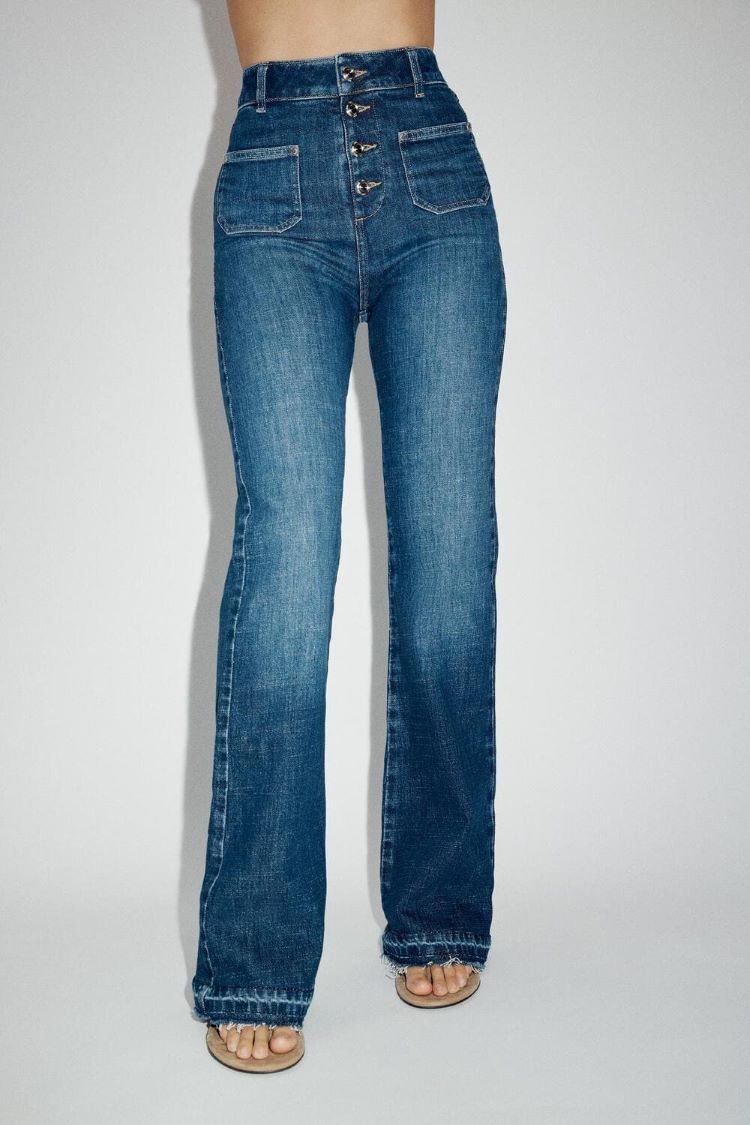 JEANS Z1975 BOOTCUT TIRO ALTO DE ZARA