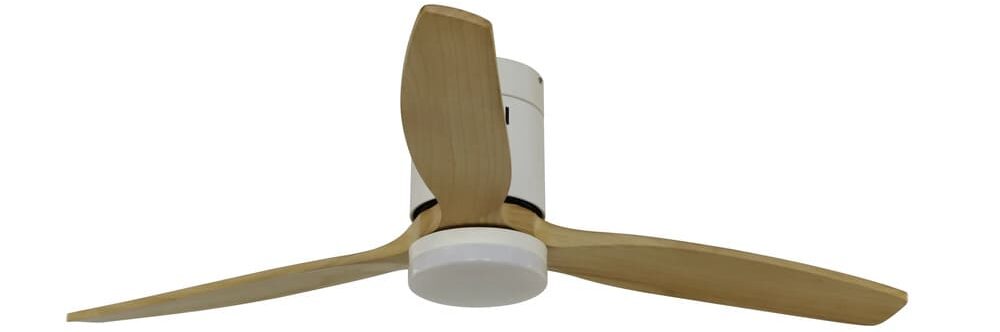 Leroy Merlin Ventilador de techo con luz silencioso DC Cristal Record Nine Evo