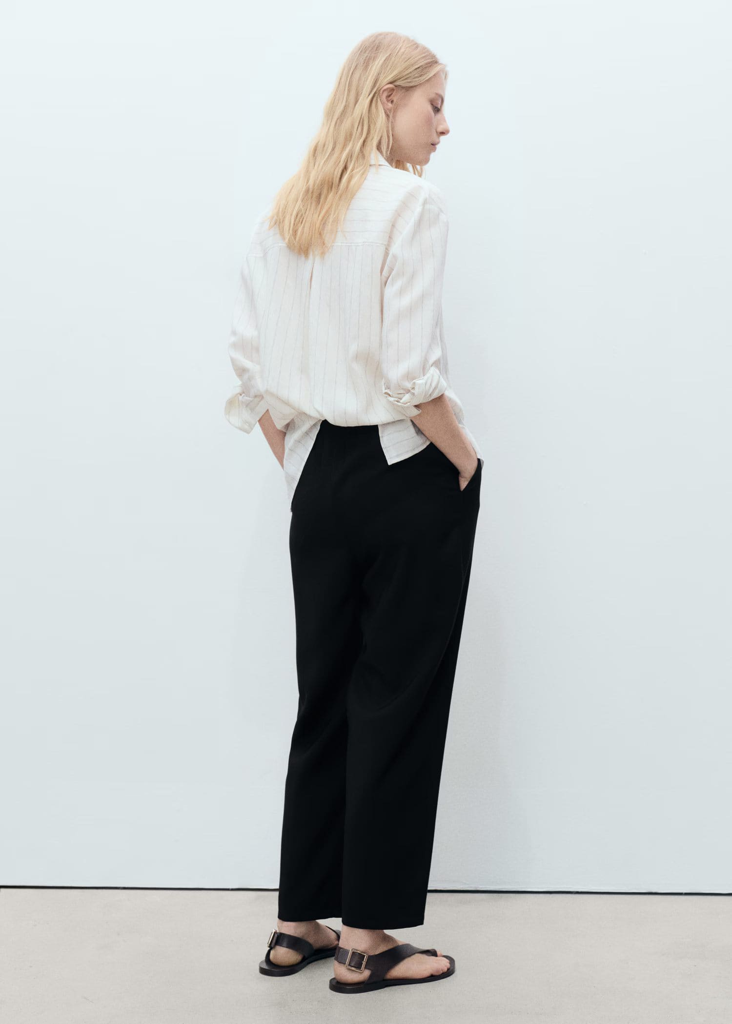 Pantalón fluido cintura elástica