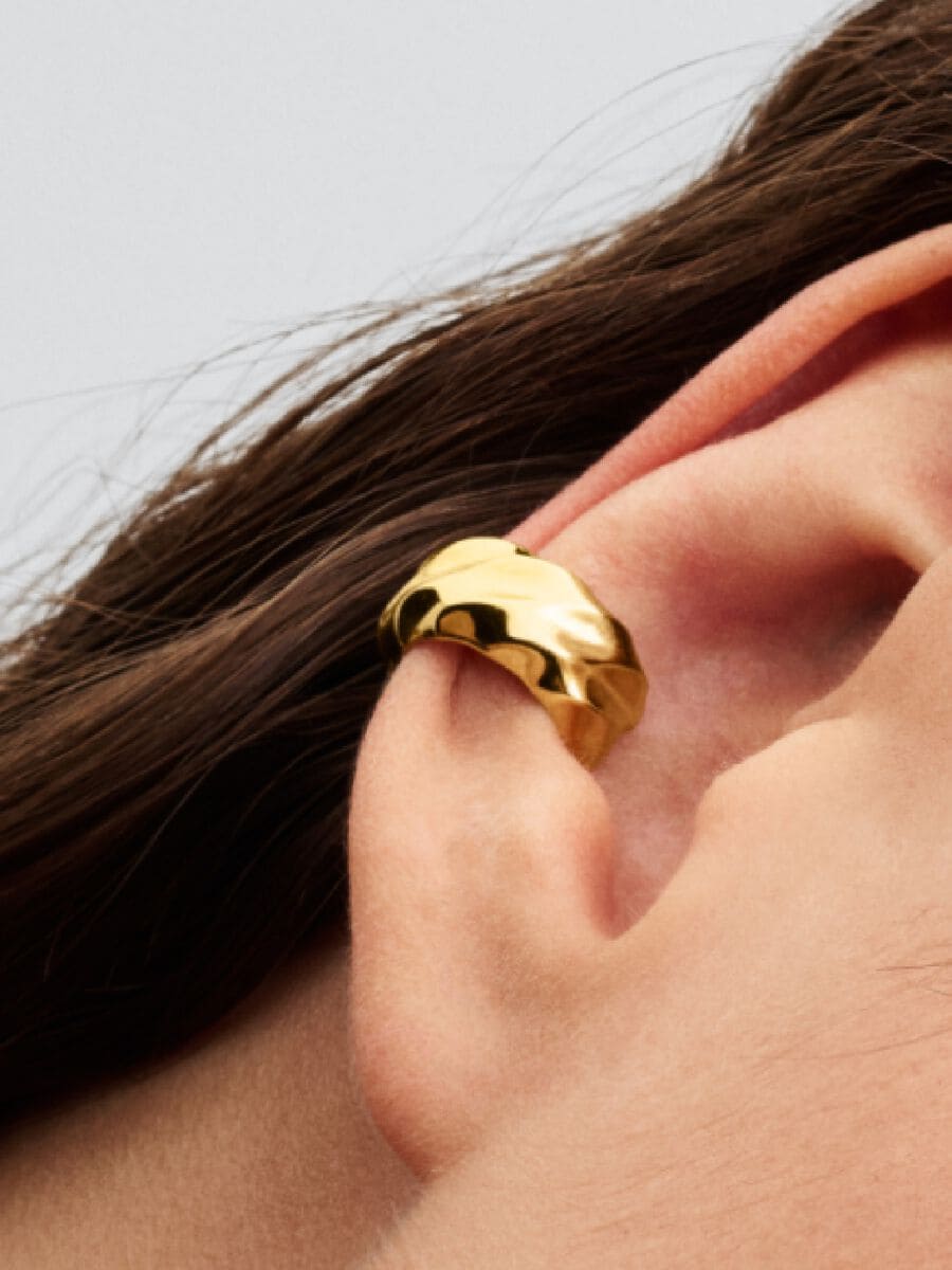 Pendiente Ear Cuff Ondulado