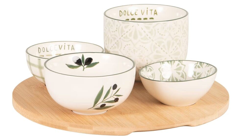 Set de cuencos y bandeja Olivia de Maisons Du Monde