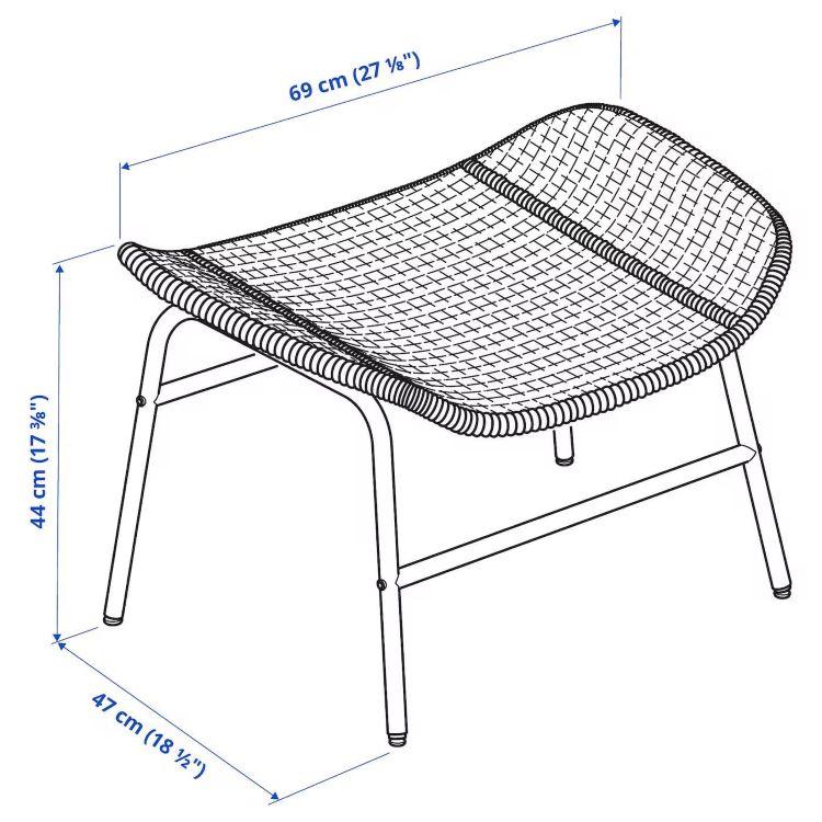 Sillón reposapiés FRYKSÅS