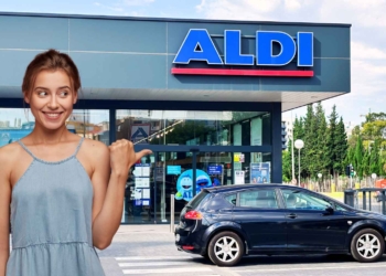 ALDI estantería con ruedas