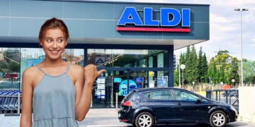 ALDI estantería con ruedas