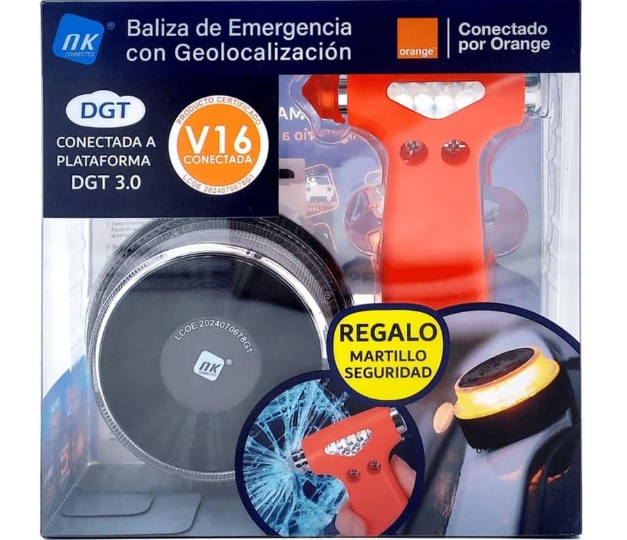 Baliza de emergencia con geolocalización
