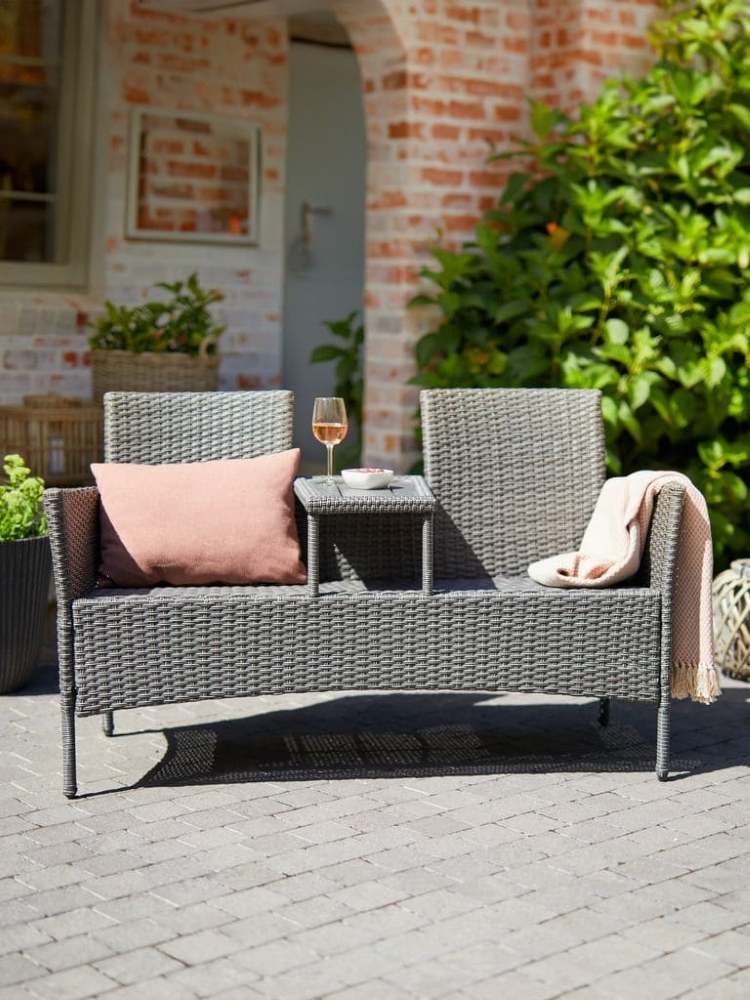 Banco de jardín FASTERHOLT A138xP61 gris en JYSK