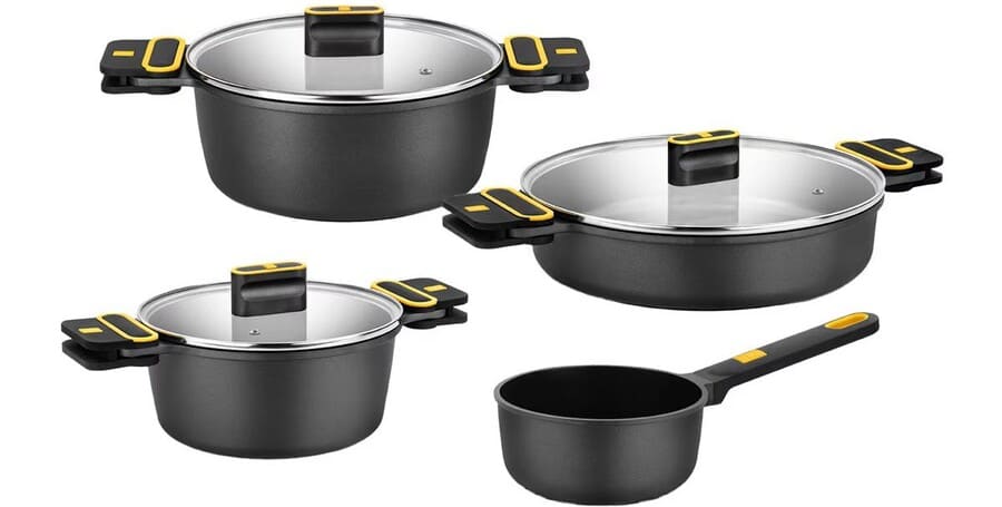 Batería de cocina de 4 piezas Daily Pro Bra