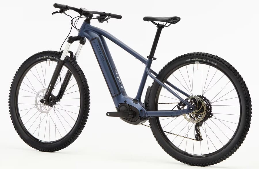 Bicicleta eléctrica montaña E-Expl 520 azul noche semirrígida