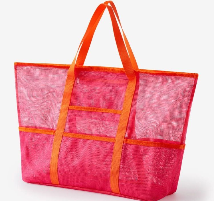 Bolsa de playa rosa