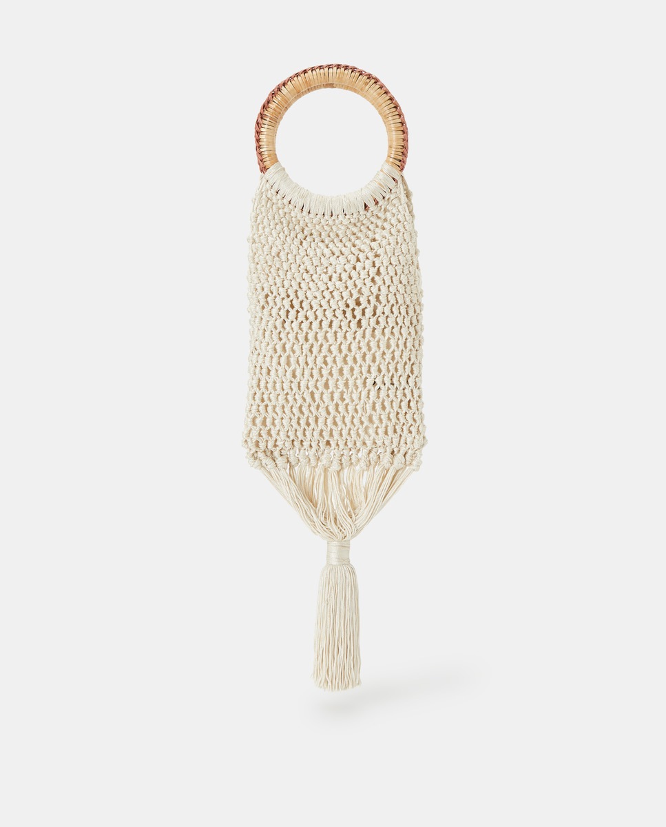 Bolso de mano trenzado con flecos en Tintoretto