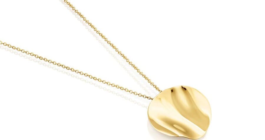 TOUS Collar pétalo con baño de oro 18 kt sobre plata Nenufar