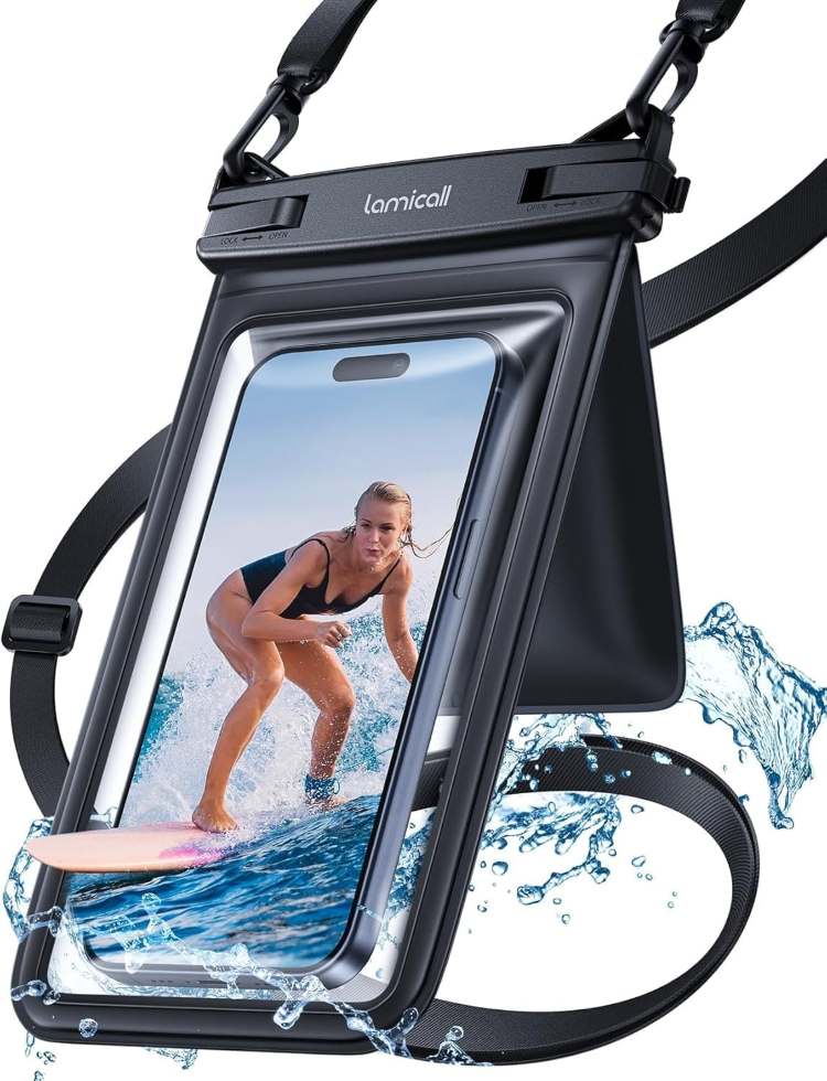 Lamicall Funda Impermeable para móvil de Amazon